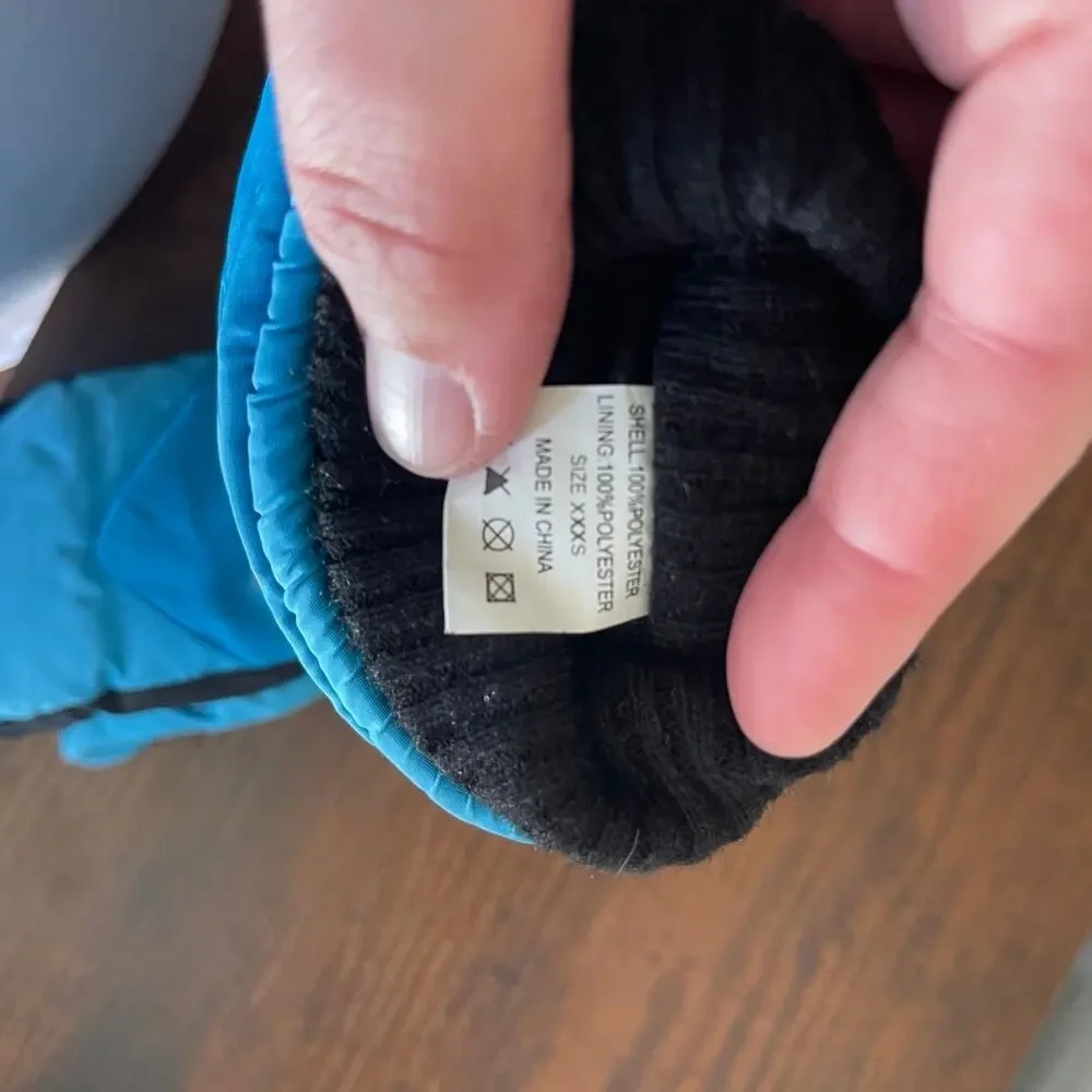 Outdoor Research Blue and Black Kids Mittens